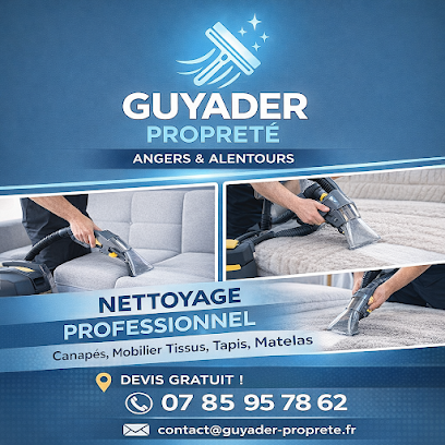 Guyader Propreté Angers - Entretien Tous Locaux - Nettoyage De Vitres - Nettoyage De Canapé - Nettoyage Après Déménagement, Service De Nettoyage à Angers