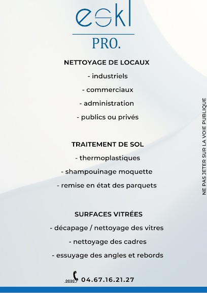 ESKL PRO Société De Nettoyage, Service de Nettoyage à Castelnau-le-Lez