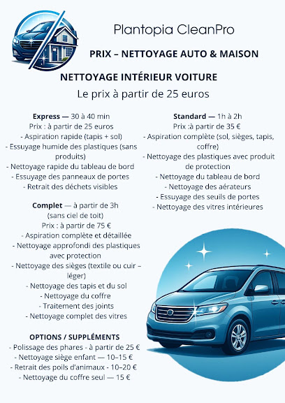 Plantopia Cleanpro Nettoyage L'intérieur De La Voiture Service De Nettoyage à Nevers