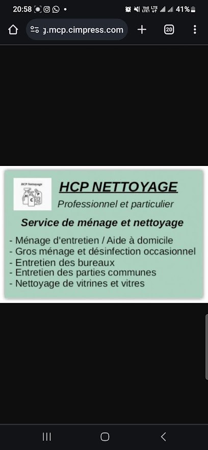 Ei HCP NETTOYAGE, Service de Nettoyage à Ogenne-Camptort