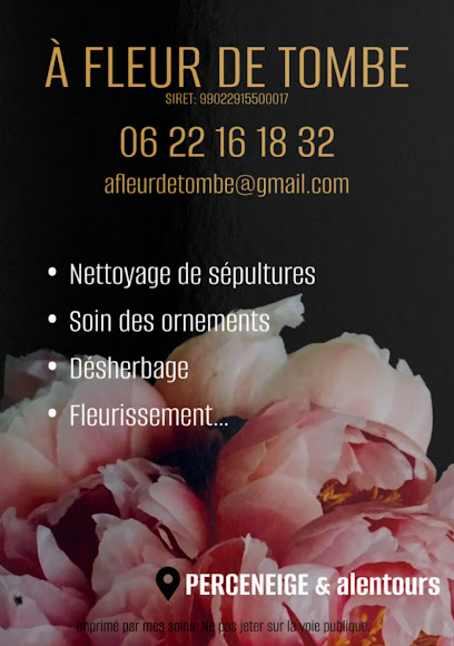 À Fleur De Tombe, Service De Nettoyage à Perceneige